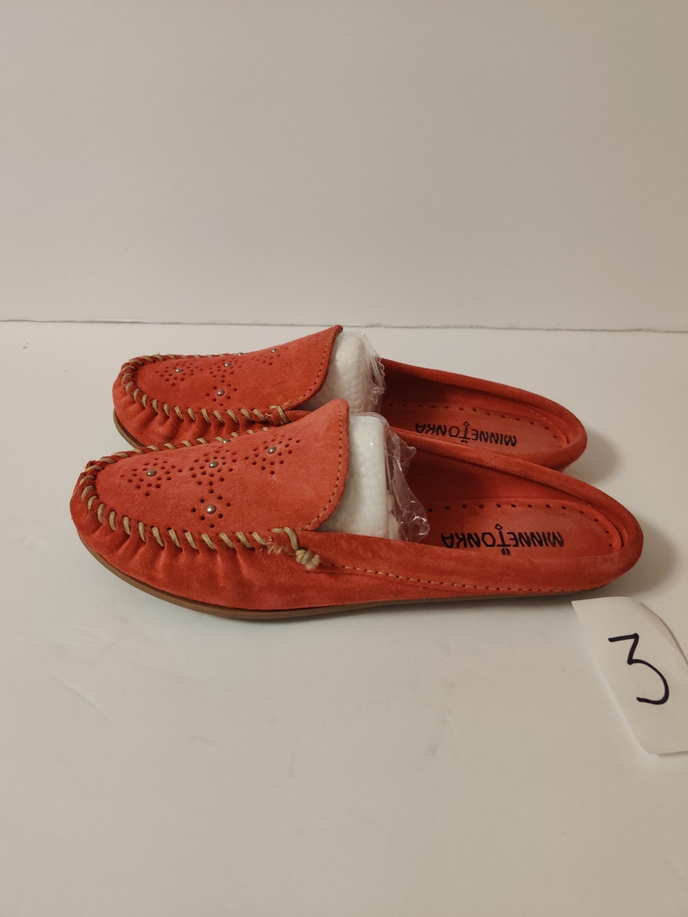 Minnetonka Leila Mule Women's Suede Moccasins Pink 7